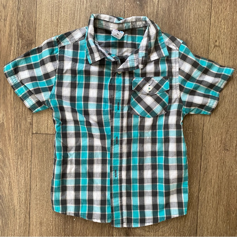 Healthtex Button Down Plaid Shirt